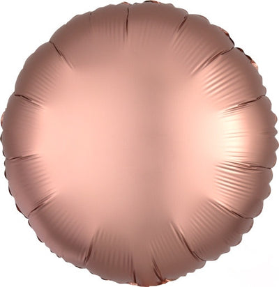 SATIN ROSE COPPER 18” ROUND BALLOON