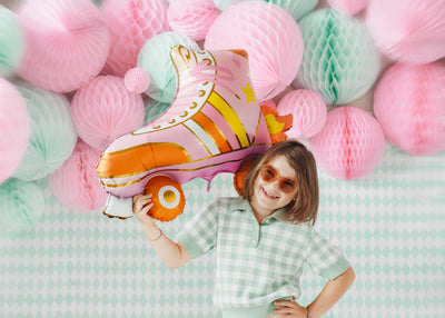 PINK ROLLER SKATE FOIL BALLOON
