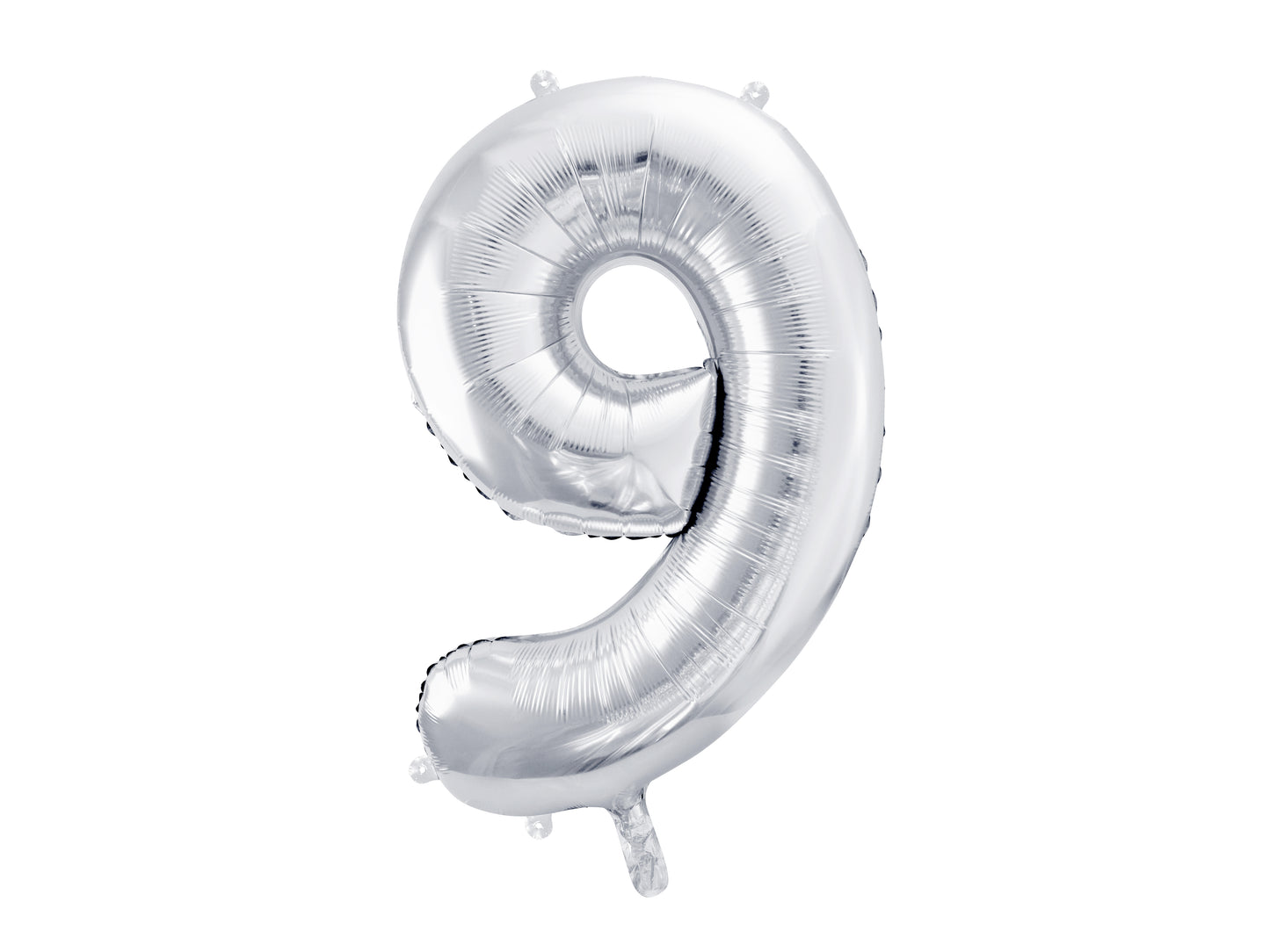 LARGE NUMBER SILVER FOIL BALLOON