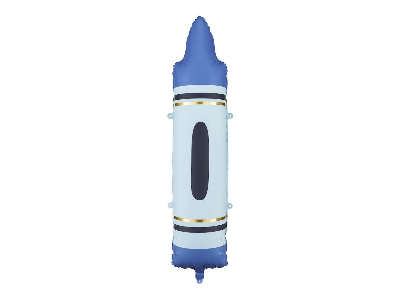 JUMBO BLUE CRAYON FOIL BALLOON