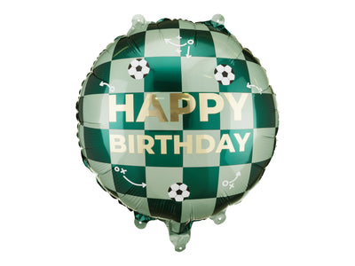 HAPPY BIRTHDAY FOOTBALL FOIL BALLOON
