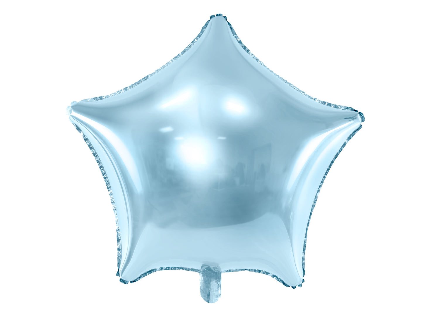 LIGHT BLUE 18" FOIL STAR BALLOON