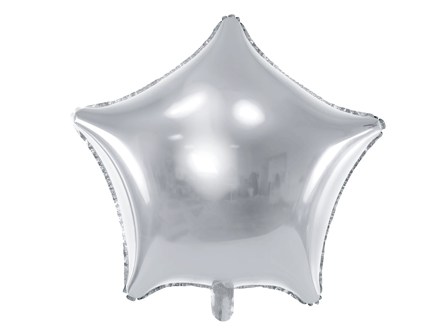 SILVER 18" FOIL STAR BALLOON