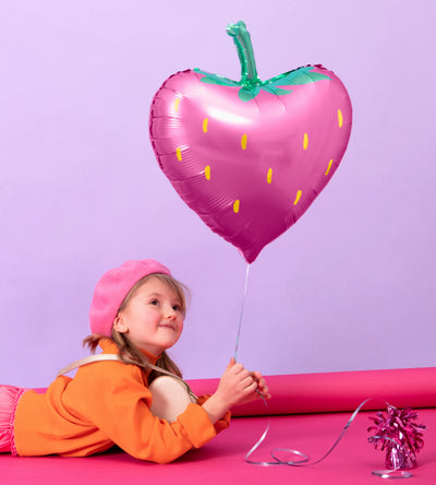 STRAWBERRY FOIL BALLOON