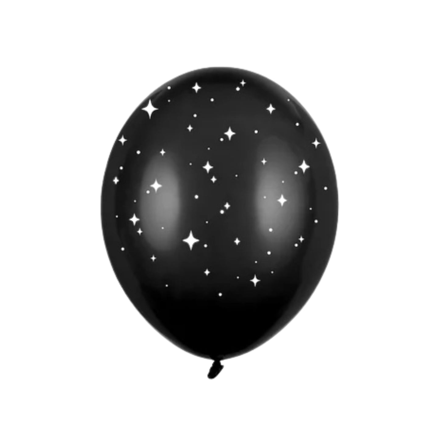 BLACK SPARKLES LATEX BALLOON