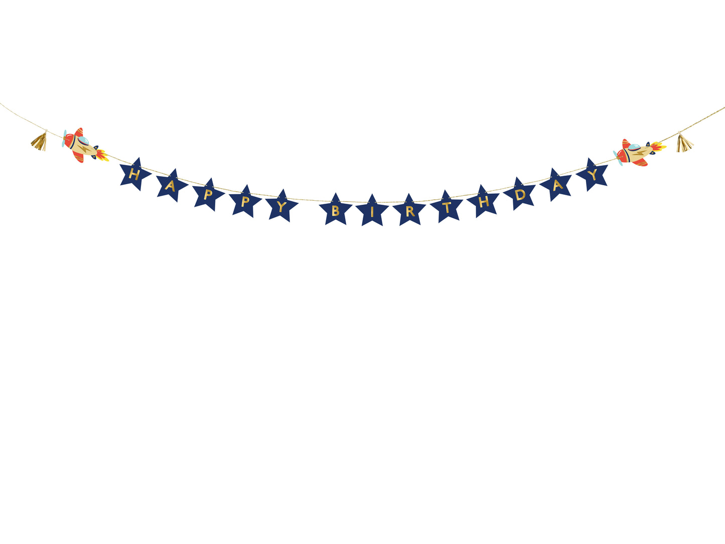 AIRPLANES HAPPY BIRTHDAY BANNER