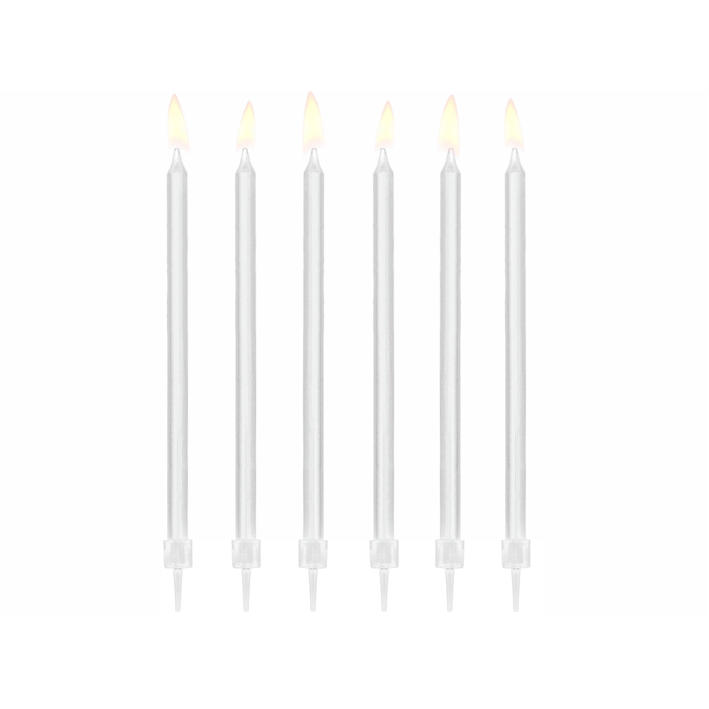 WHITE BIRTHDAY CANDLES