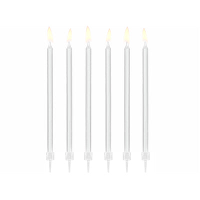 WHITE BIRTHDAY CANDLES