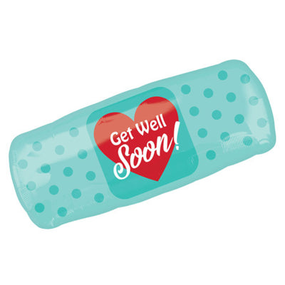 GET WELL SOON BANDAID 29” FOIL BALLOON