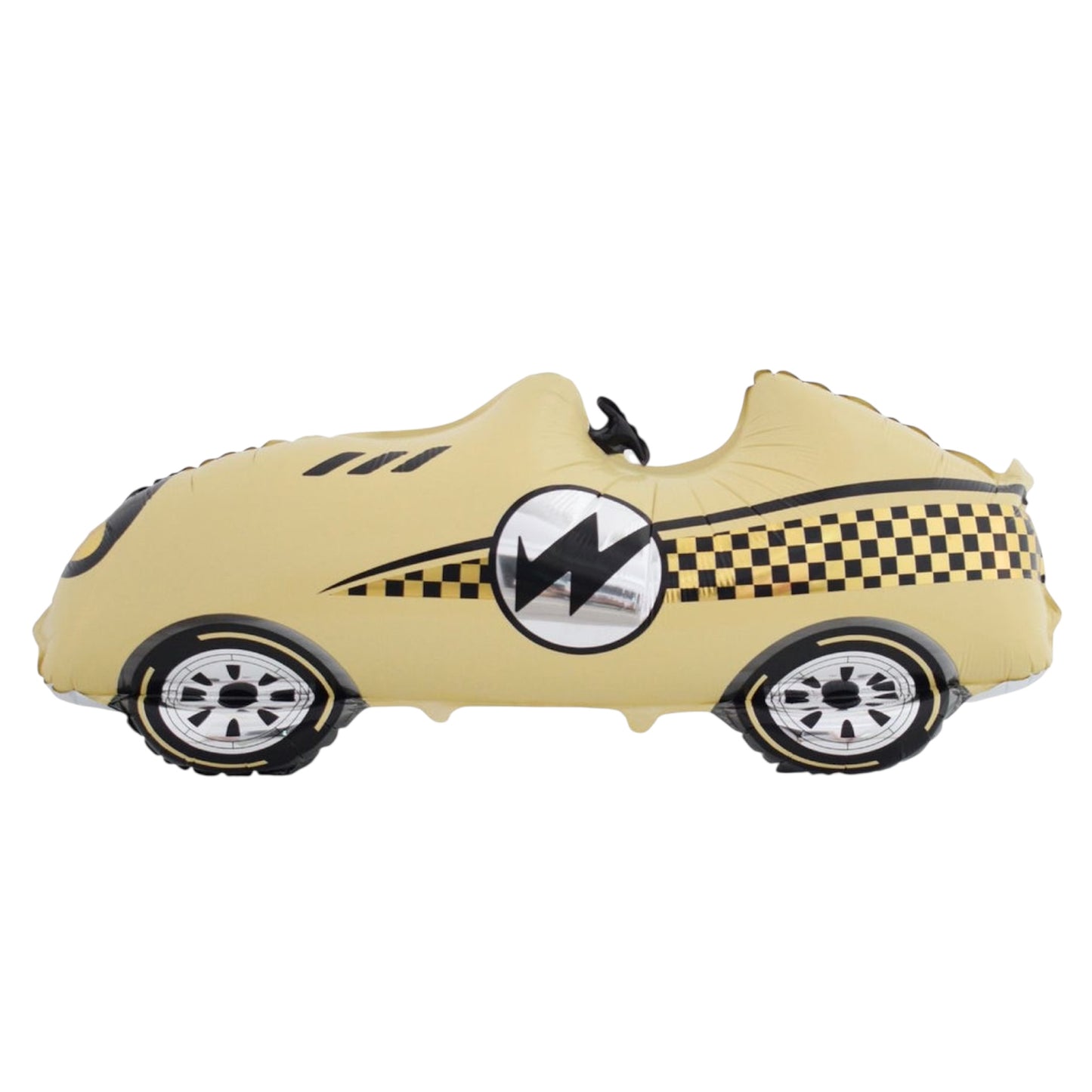 PASTEL YELLOW RETRO RACE CAR