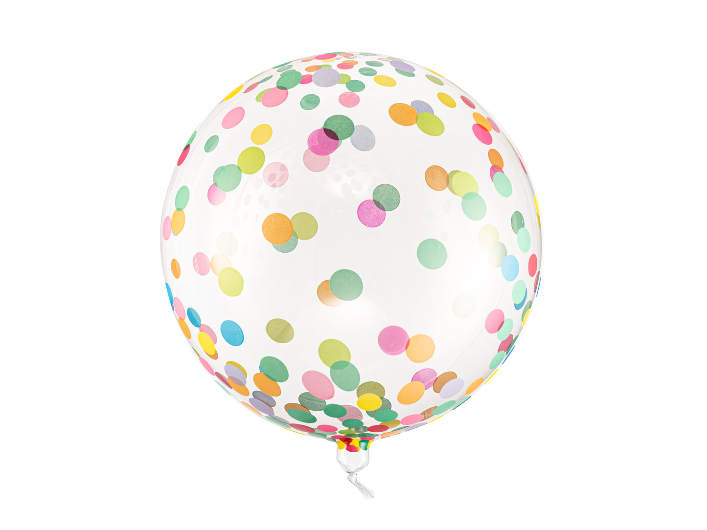 CLEAR CONFETTI ORBZ BALLOON