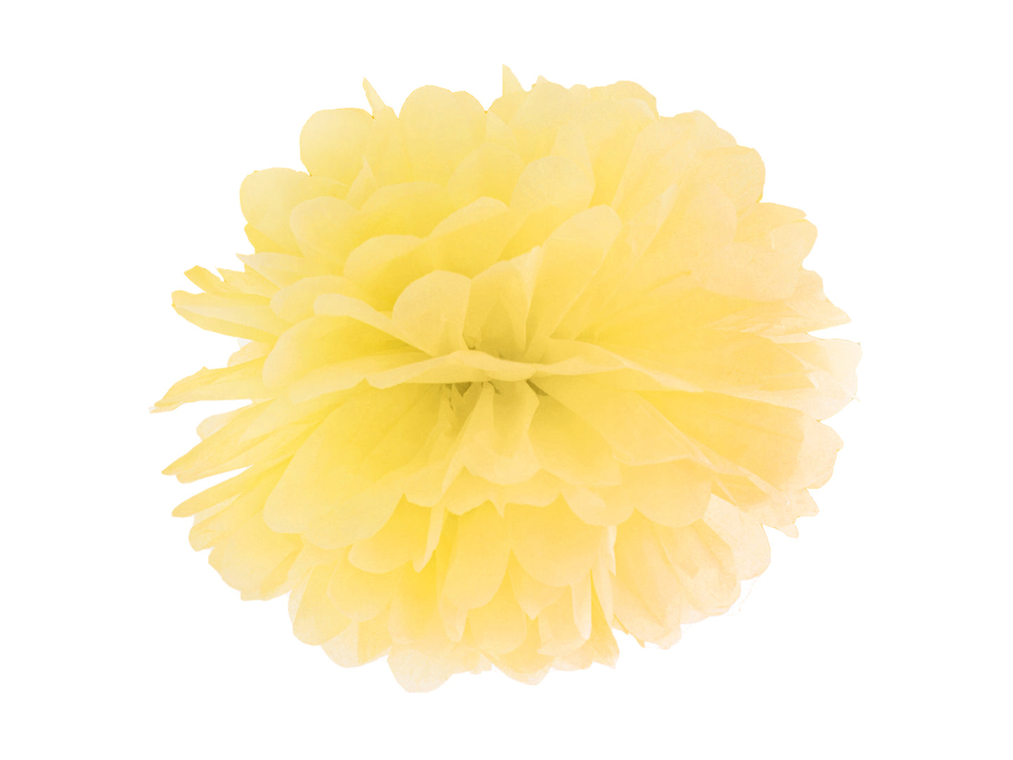 YELLOW POMPOM 25CM