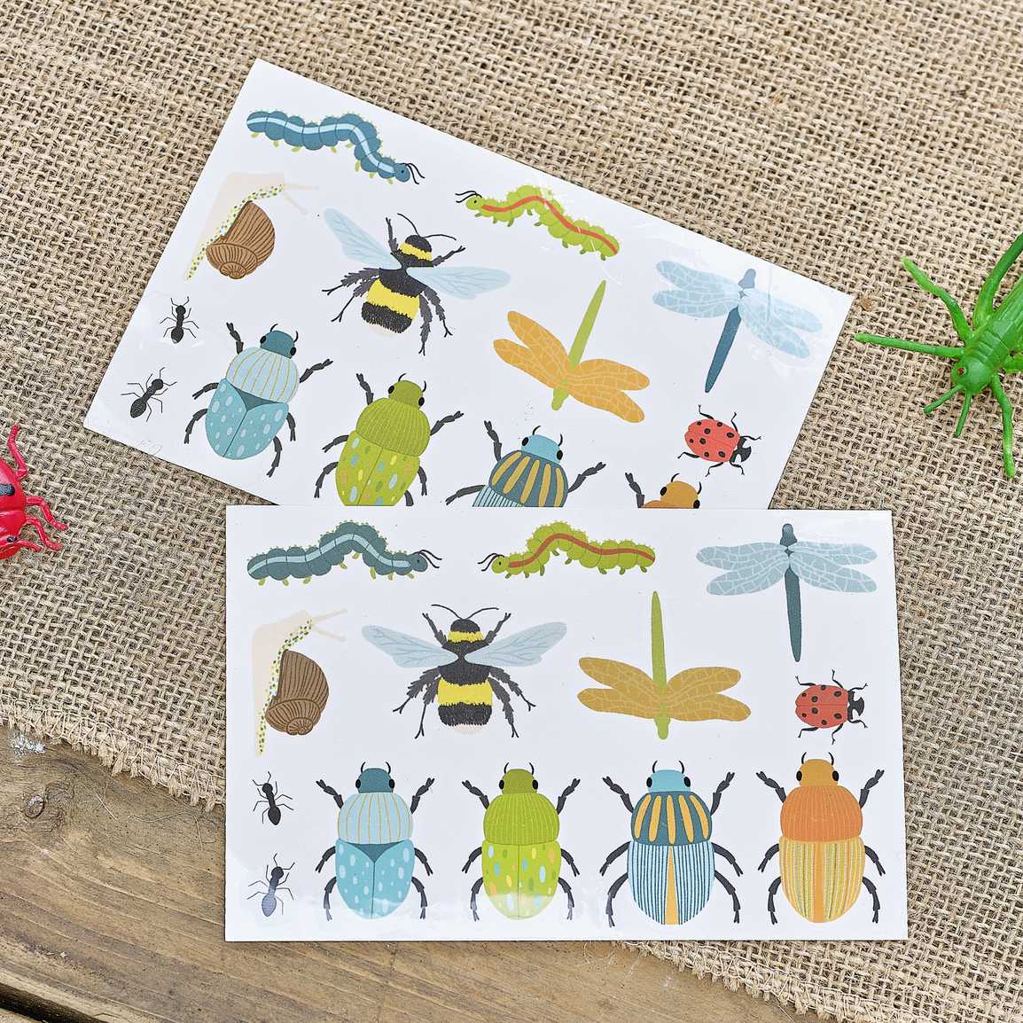 MIXED BUG TEMPORARY TATTOOS