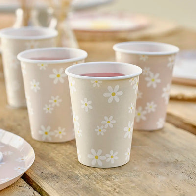 DAISY PAPER CUPS [8 PCS]