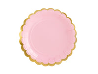 LIGHT PINK PLATES [6 PCS]