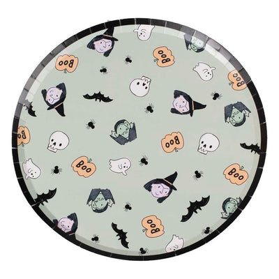 VAMPIRE & WITCH PARTY PLATES [8 PCS]