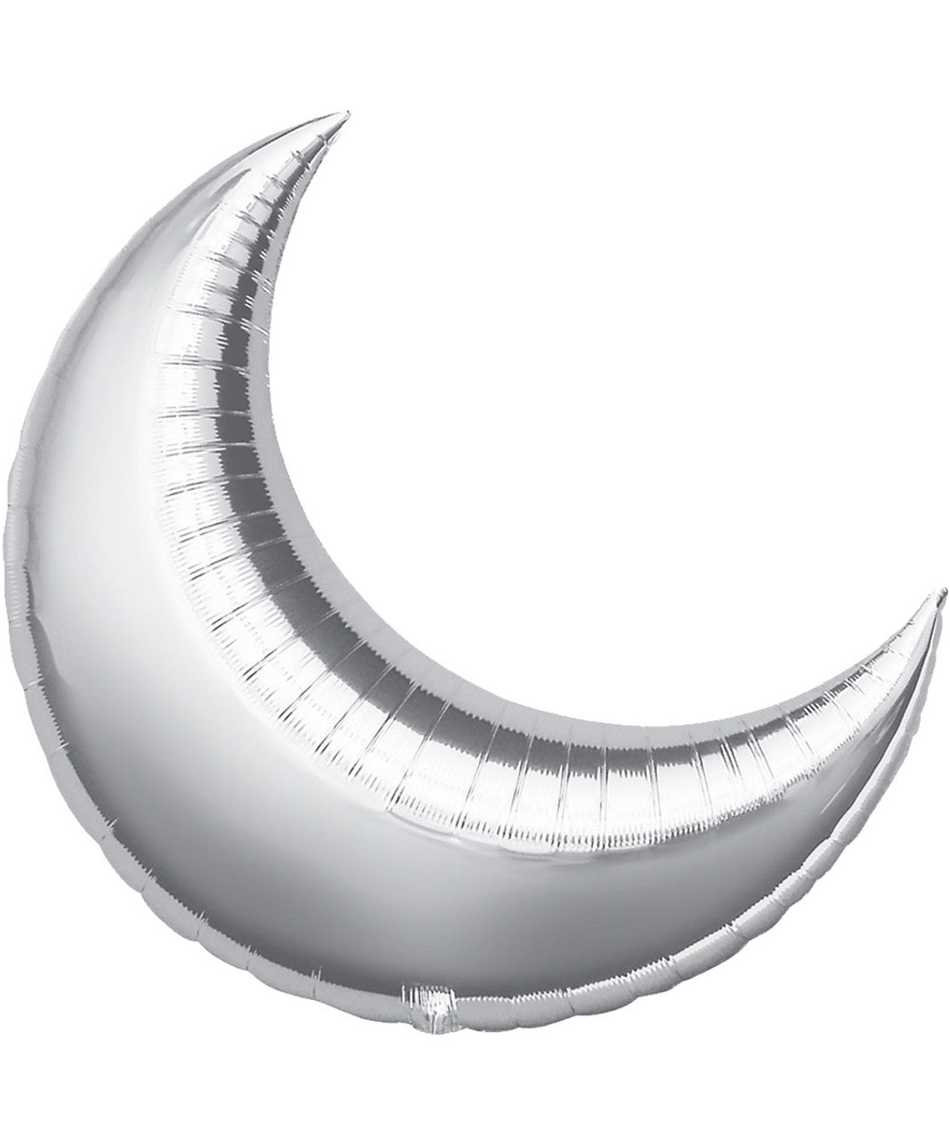 SILVER CRESCENT MOON BALLOON