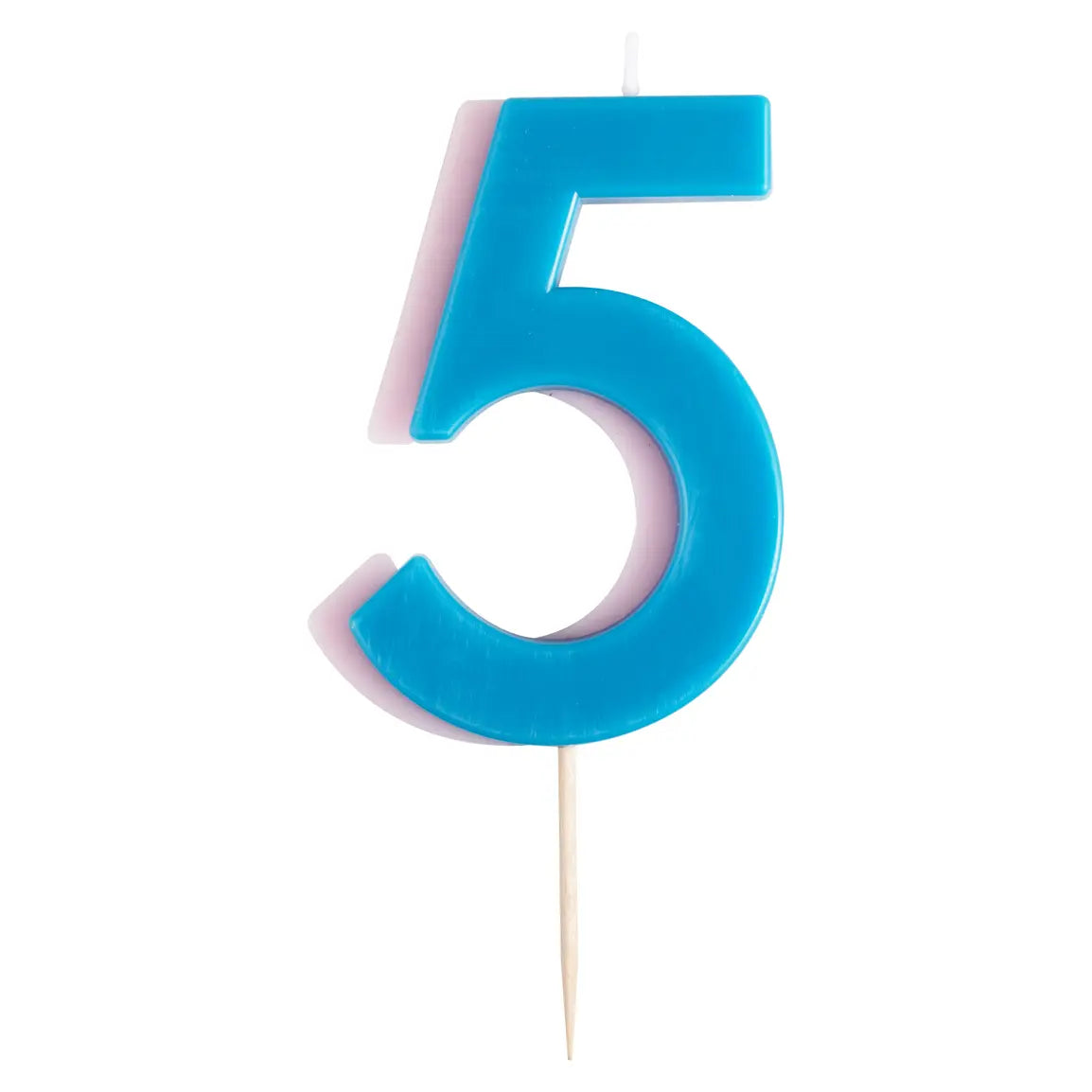 TWO COLOR NUMBER CANDLE