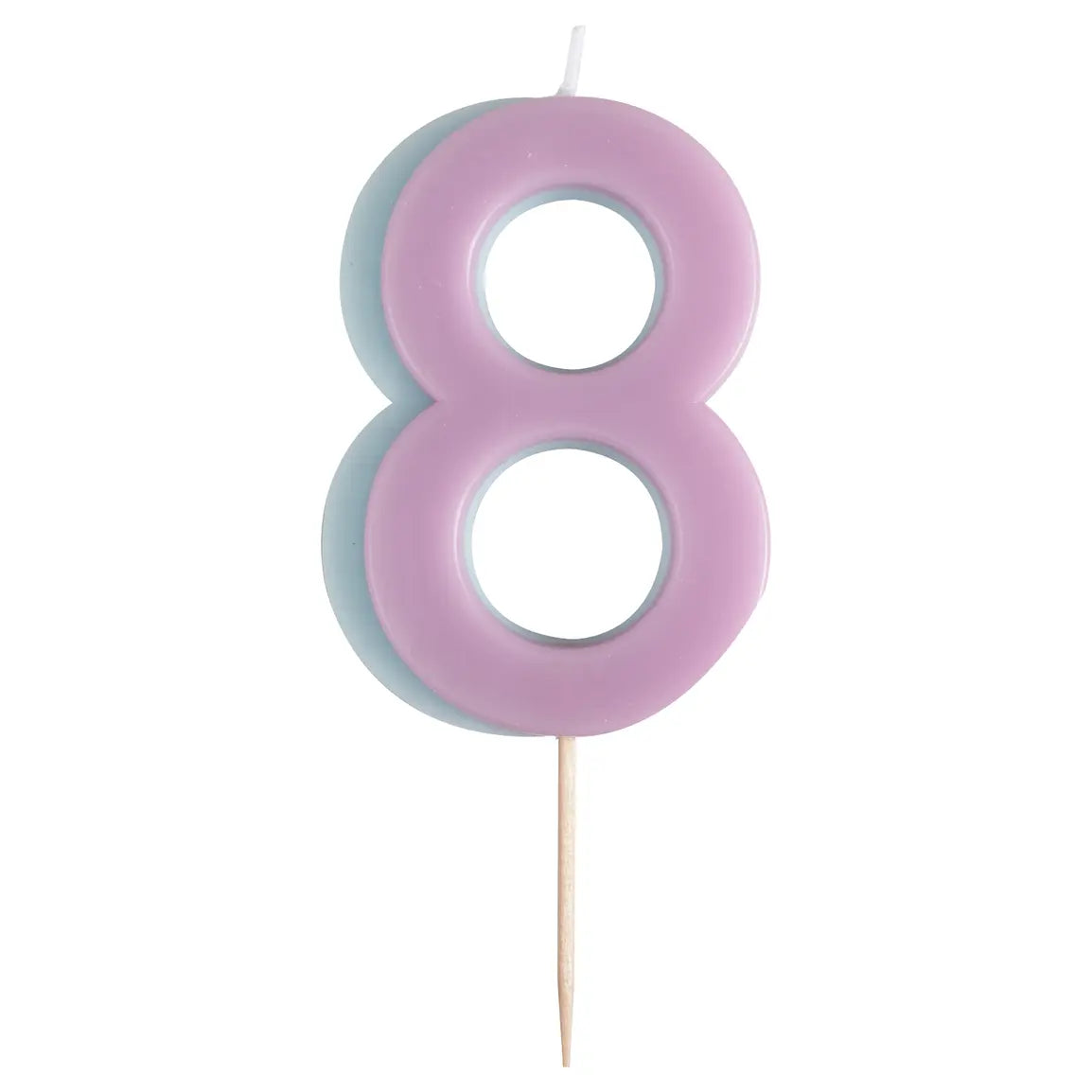 TWO COLOR NUMBER CANDLE