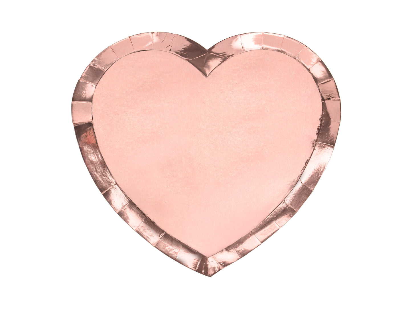 ROSEGOLD HEART PLATES [PACK OF 6]