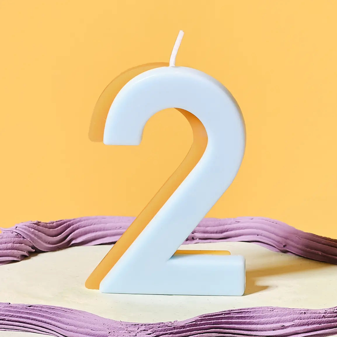 TWO COLOR NUMBER CANDLE