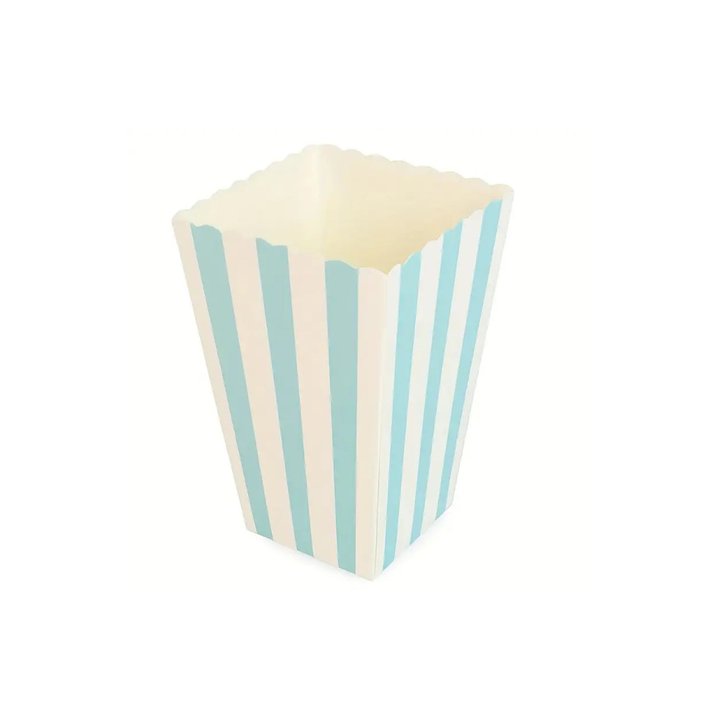 LIGHT BLUE POPCORN BOXES [SET OF 6]