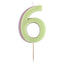 TWO COLOR NUMBER CANDLE