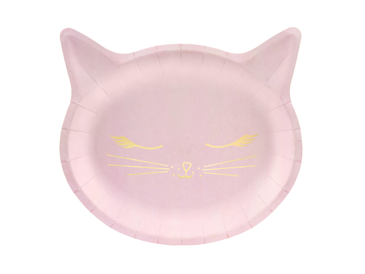 PINK CAT PLATES [PACK OF 6]