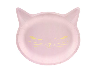 PINK CAT PLATES [PACK OF 6]