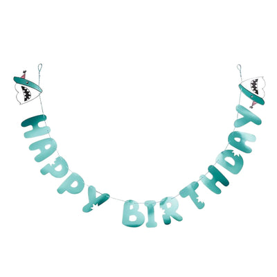 HAPPY BIRTHDAY SHARK GARLAND