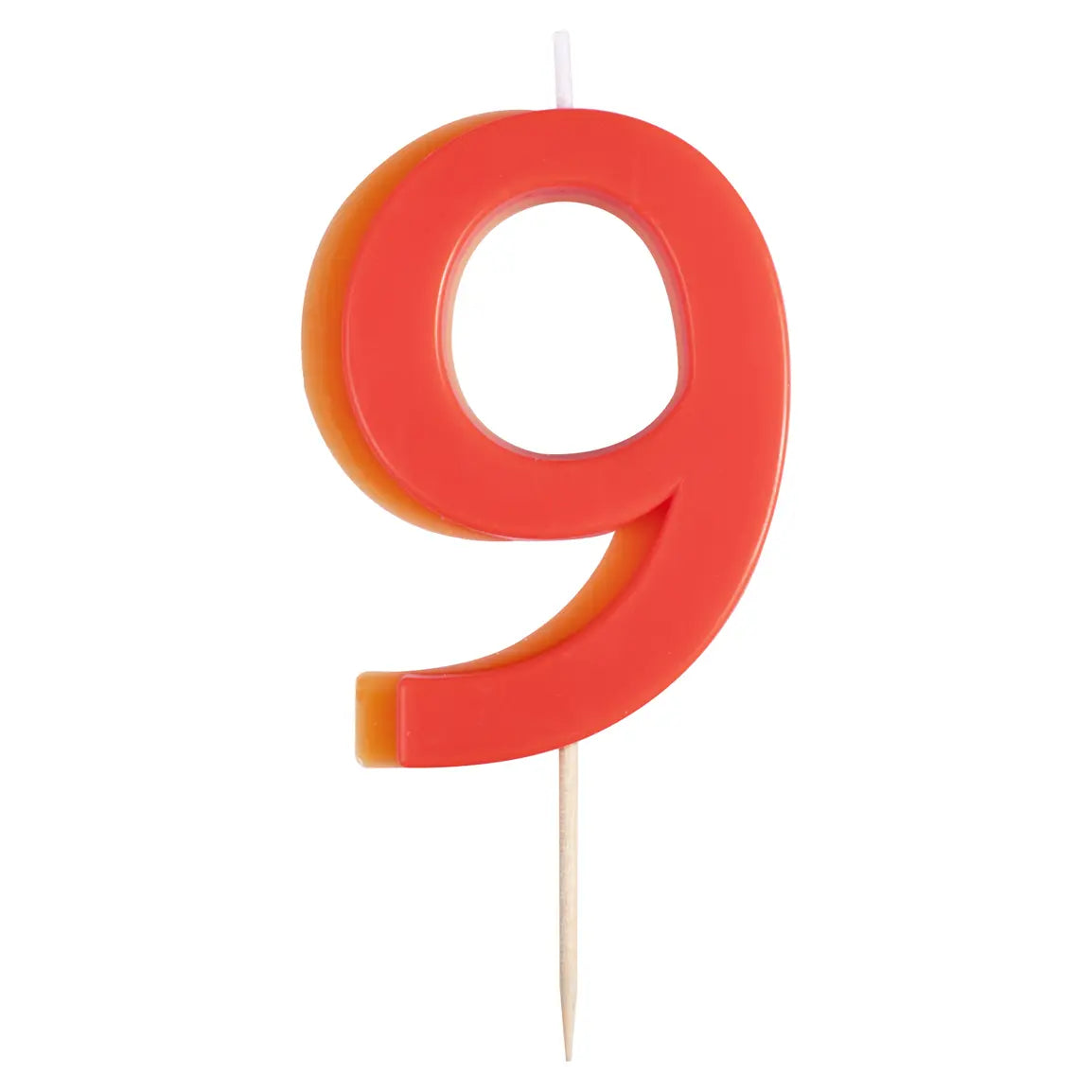 TWO COLOR NUMBER CANDLE