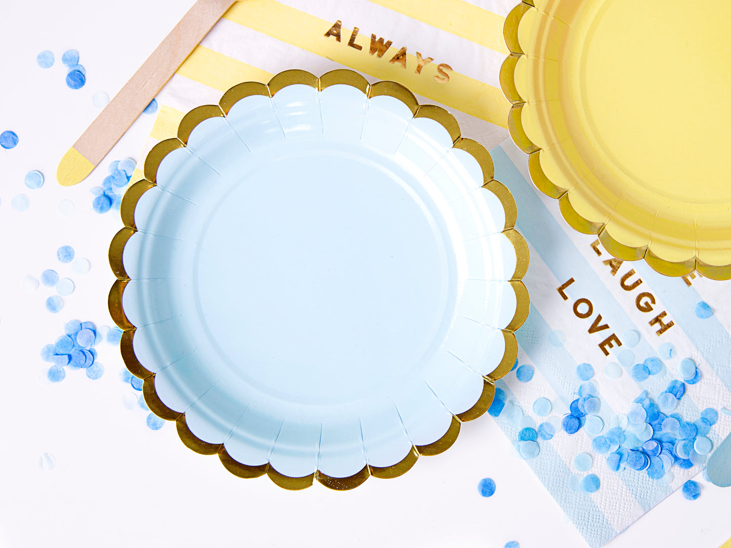 LIGHT BLUE PLATE [6 PCS]