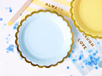 LIGHT BLUE PLATE [6 PCS]