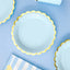 LIGHT BLUE PLATE [6 PCS]