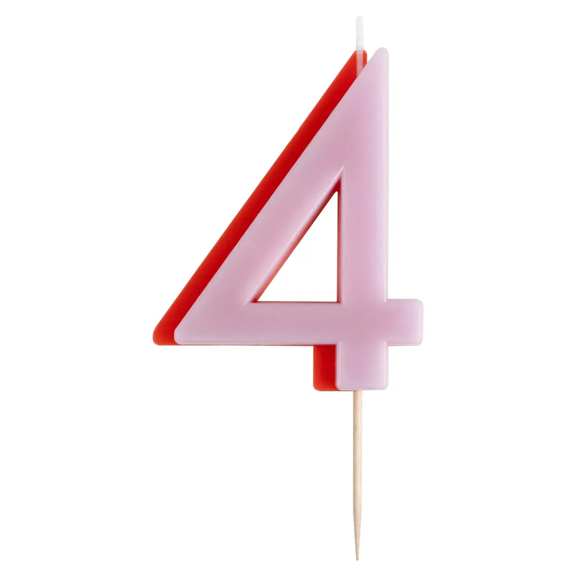 TWO COLOR NUMBER CANDLE