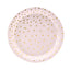 LIGHT PINK & GOLD POLKA DOTS PLATES [6 PCS]
