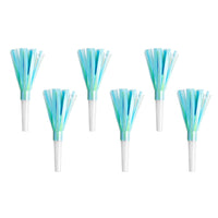 SKY BLUE PARTY BLOWERS [SET OF 6]