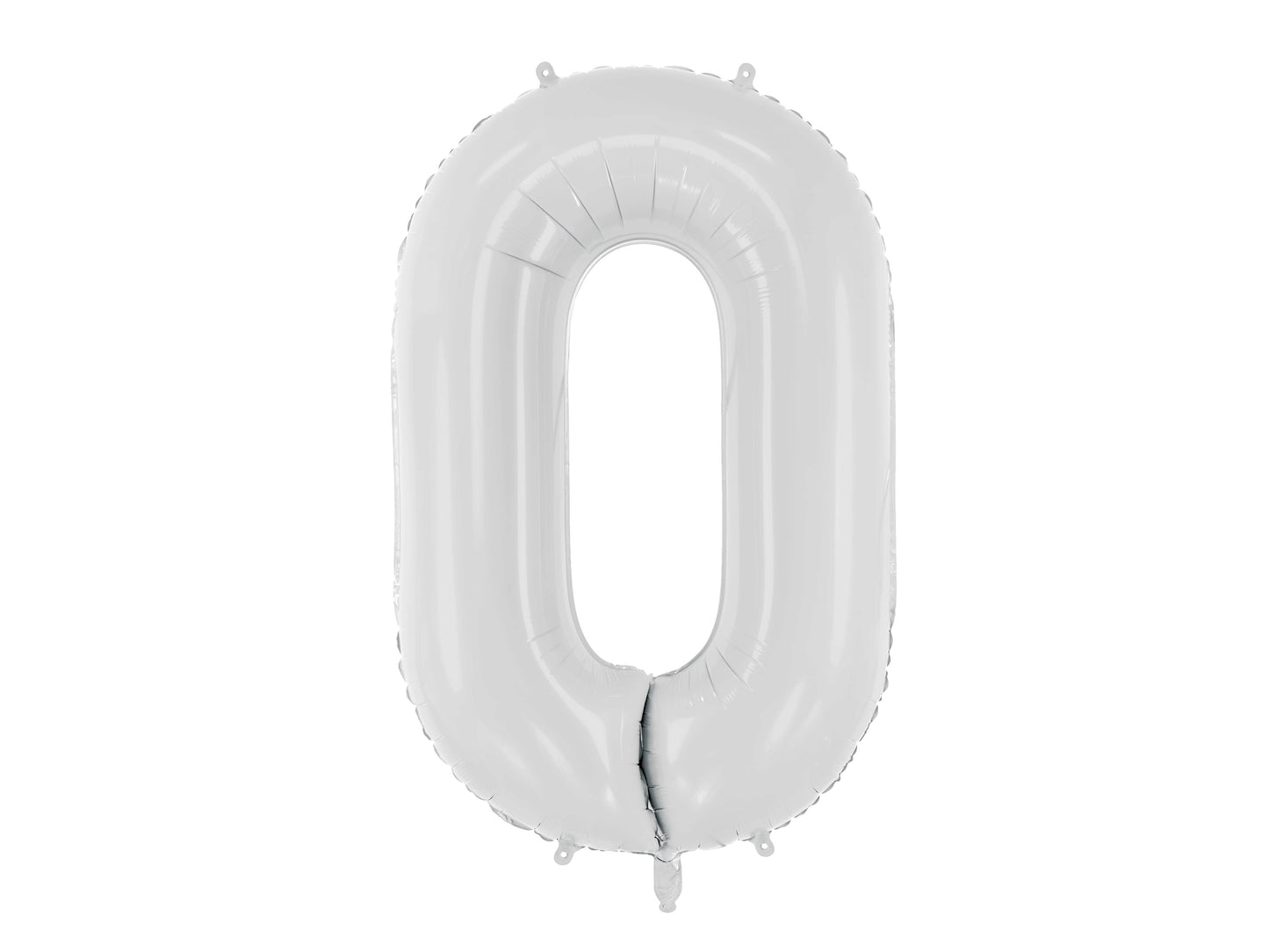 LARGE NUMBER PALE GREY/WHITE FOIL BALLOON