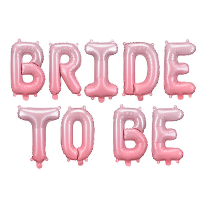 BRIDE TO BE PINK FOIL BALLOON