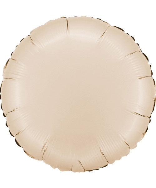 SATIN CREAM 18” ROUND BALLOON