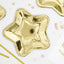 GOLD STAR FOIL PLATES [6 PCS]