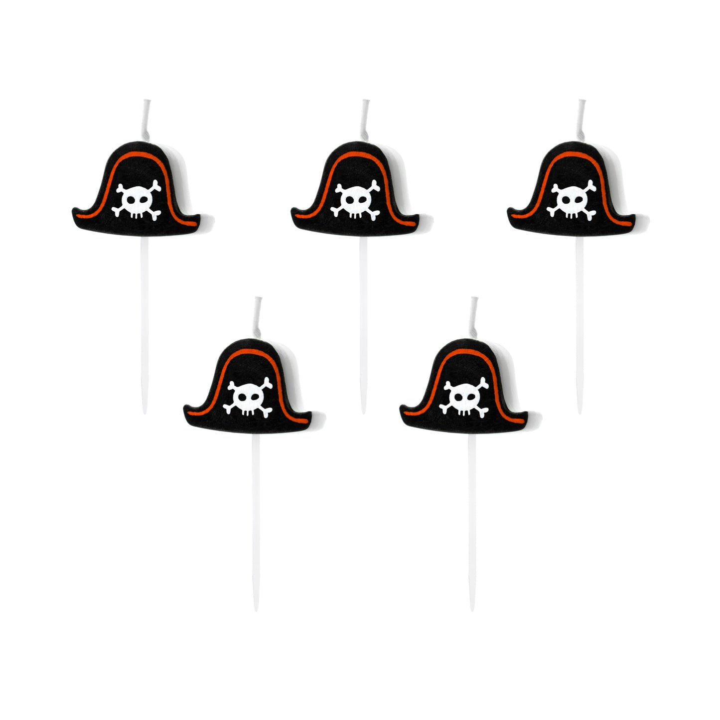 PIRATES BIRTHDAY CANDLES [SET OF 5]