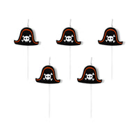 PIRATES BIRTHDAY CANDLES [SET OF 5]