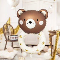 BEAR RATTLE FOIL BALLOON