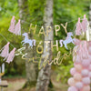 CUSTOMIZABLE PRINCESS HAPPY BIRTHDAY PARTY GARLAND