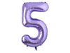 LARGE NUMBER PURPLE FOIL BALLOON