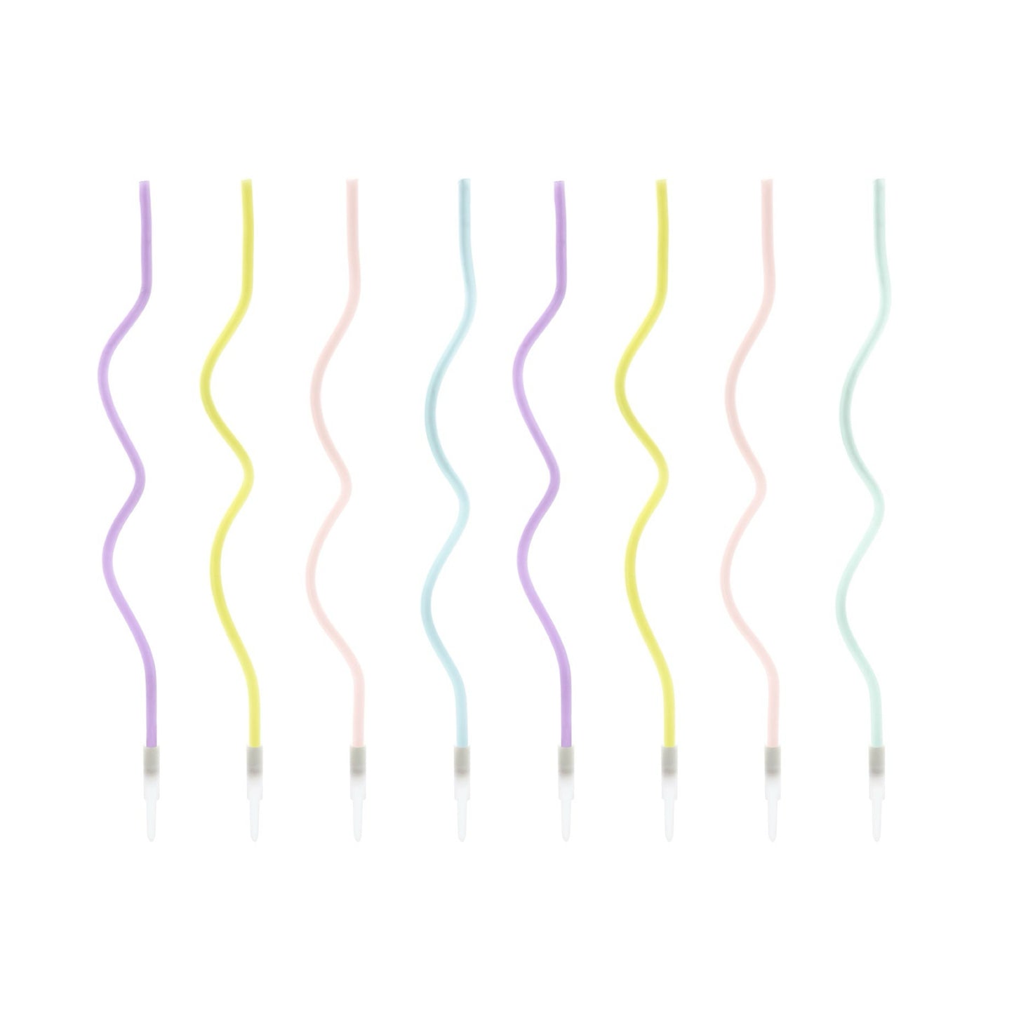 CURL BIRTHDAY CANDLES [SET OF 8]