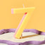 TWO COLOR NUMBER CANDLE