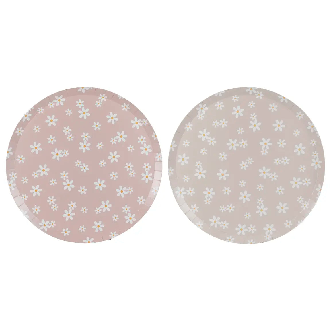 DAISY FLOWER PLATES [8 PCS]