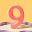 TWO COLOR NUMBER CANDLE